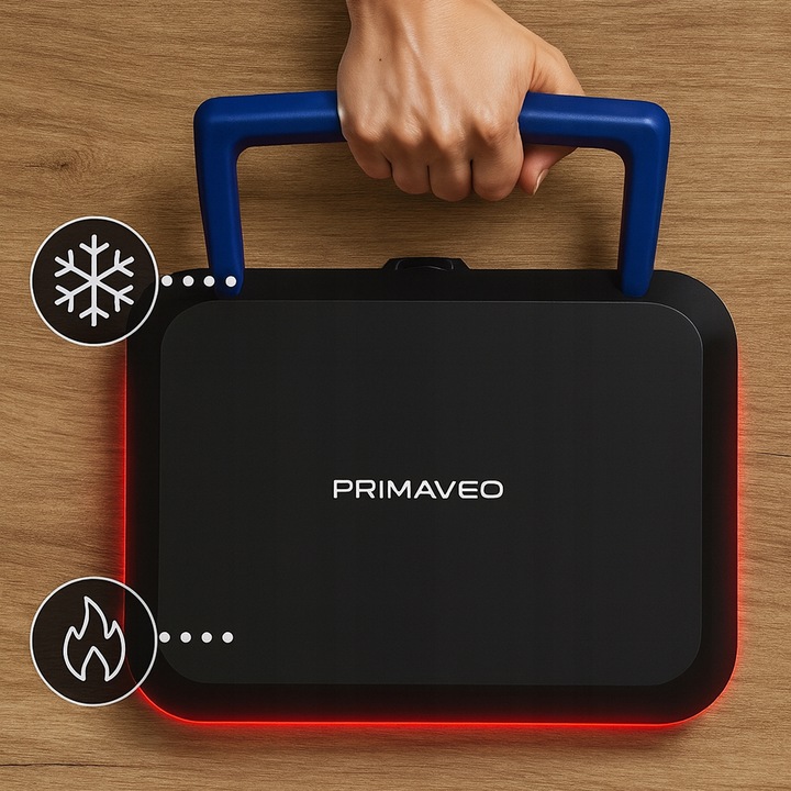 Gofrownica Primaveo 2500W Regulacja Temperatury 2 Duże Chrupiące Gofry