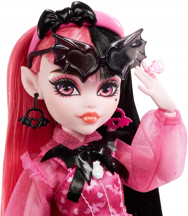 Monster High Draculaura Lalka Modowa Zestaw AKCESORIA HHK51 MATTEL