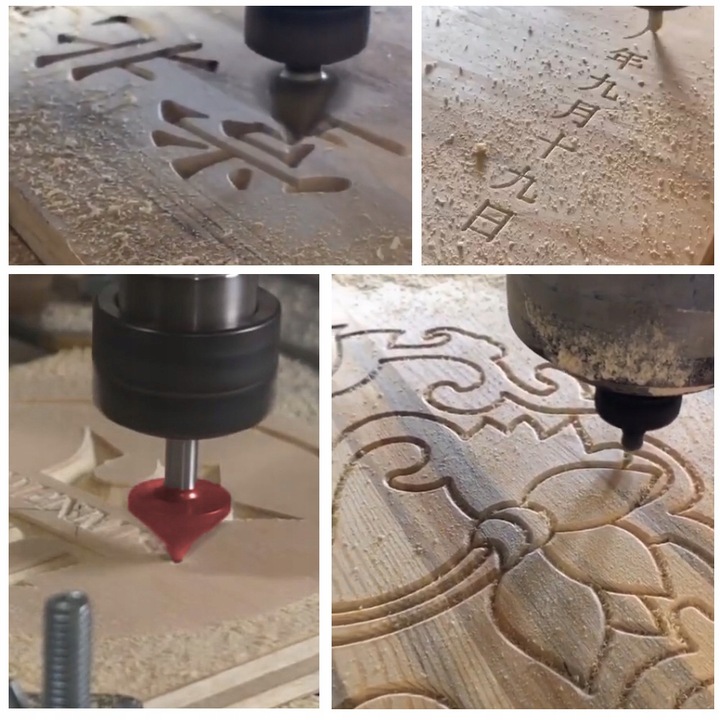 Frez VHM do PŁYT GIPS-Karton GK 90 stopni kątowy 8mm uchwyt