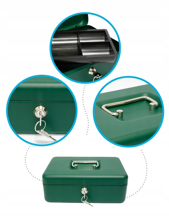 KASETKA NA PIENIĄDZE 1,3 KG 250x180x90 SEJF kaseta