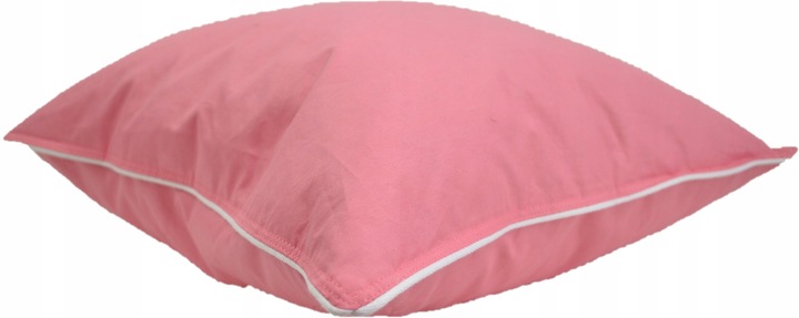 PODUSZKA 40X40 JASIEK Z PIERZA DARTEGO I PUCHU POLSKIE PIERZE I PUCH RÓŻOWA