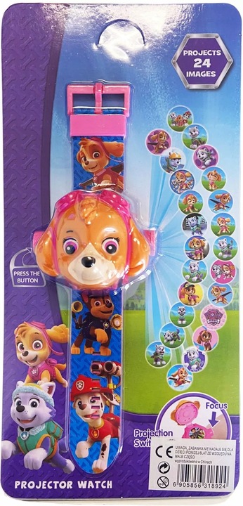 PSI PATROL ZEGAREK CYFROWY Z PROJEKTOREM SKYE