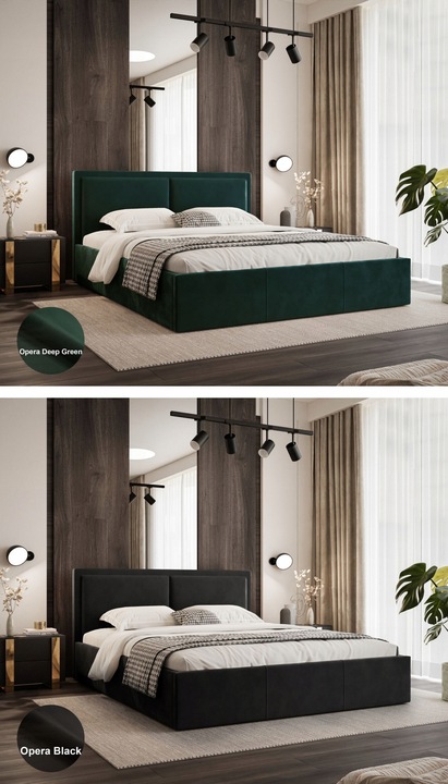 ŁOŻKO SOAVE II Z PODNOSZONYM STELAŻEM I POJEMNIKIEM NA POŚCIEL 140x200