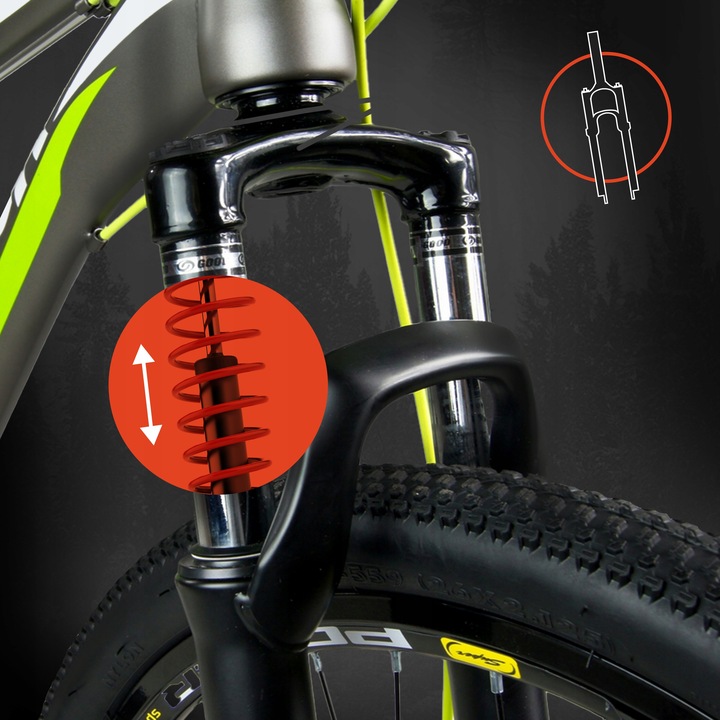 ROWER GÓRSKI MTB 26 SHIMANO 21 BIEGÓW SHIMANO 2xTarcze RAMA 18" KOŁA 26"