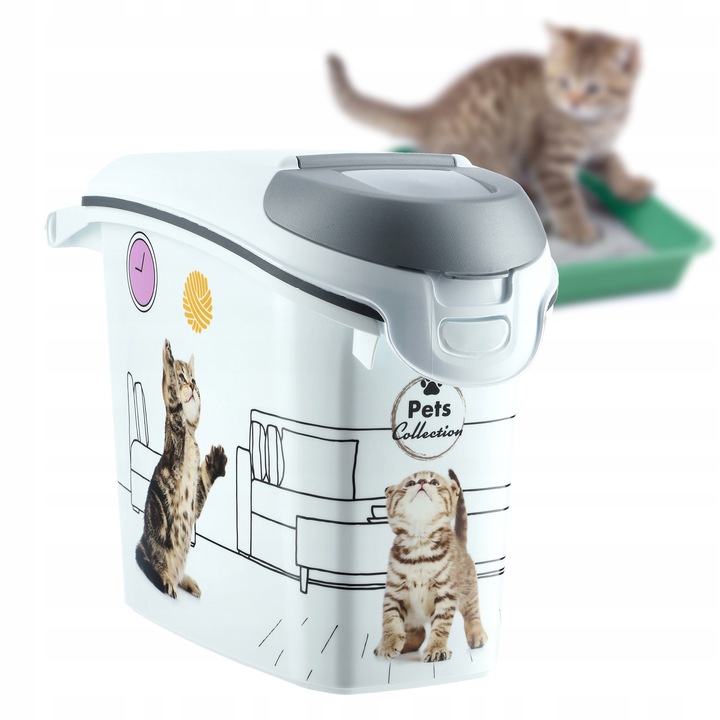 CURVER POJEMNIK NA SUCHĄ KARMĘ ŻWIREK DLA KOTA 15L