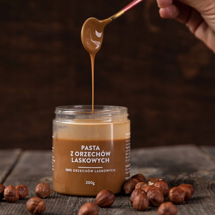 PASTA Z ORZECHÓW LASKOWYCH 100% DESEO 200 G MASŁO KREM ORZECH LASKOWY