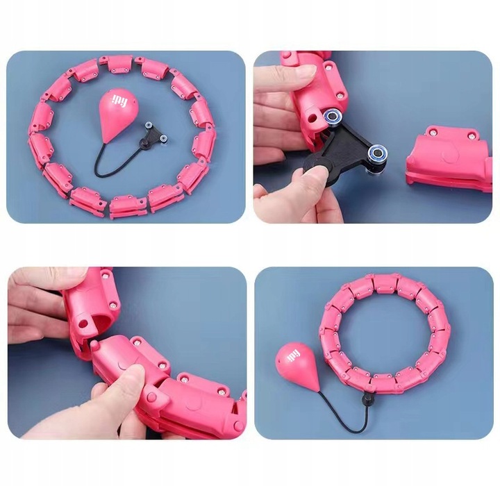 HULA HOP ODCHUDZAJĄCE Z OBCIĄŻENIEM Moduły z Wypustkami HULAHOP + OBCIĄŻNIK