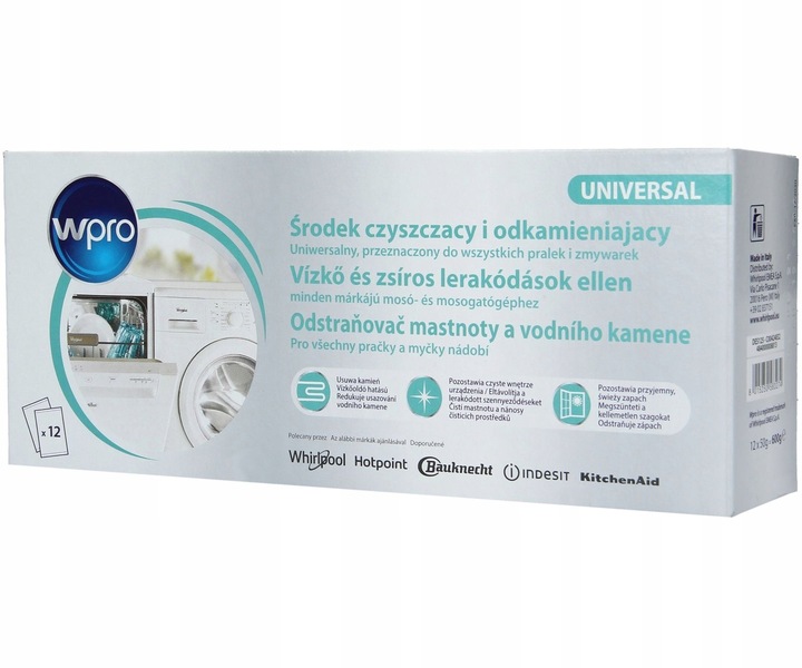 12x ODKAMIENIACZ do pralek i zmywarek 3w1 WPRO
