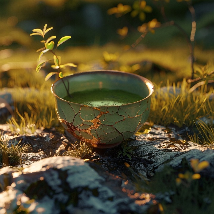 Zestaw Do Herbaty Matcha Japoński Bio 100g z Miotełką Chasen Bambusową