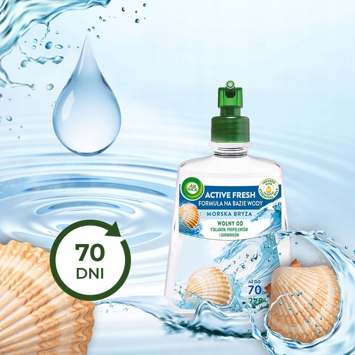 Air Wick Active Fresh Odświeżacz Powietrza Wkład + Automat Mix 6x228ml