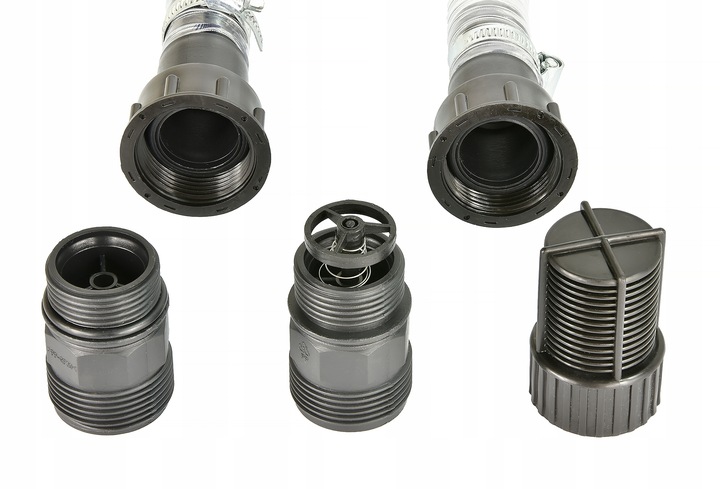 WĄŻ SSĄCY 4M DO POMPY HYDROFORU ZAWÓR ZWROTNY KOSZ ZŁĄCZE 1" ZBROJONY MOCNY