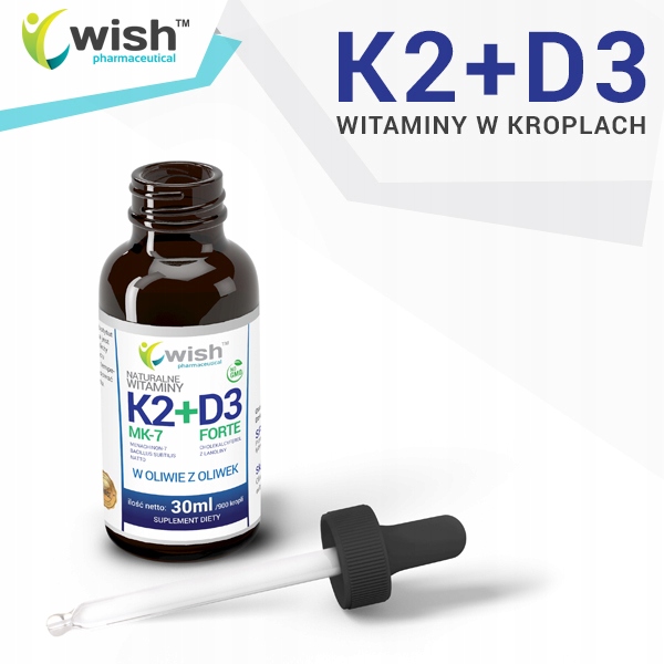 Witamina K2 MK-7 + D3 Forte w Kroplach 30ml