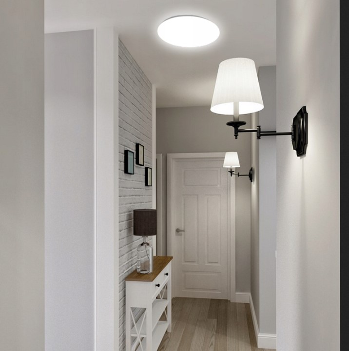 Plafon LED lampa sufitowa panel czujnik ruchu zmierzchu 15W panel natynkowy