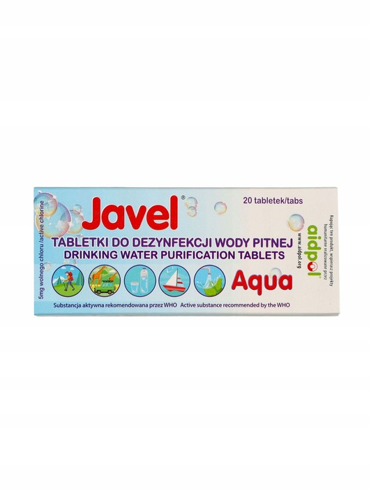 Tabletki do uzdatniania wody Javel Aqua - 120 tabletek