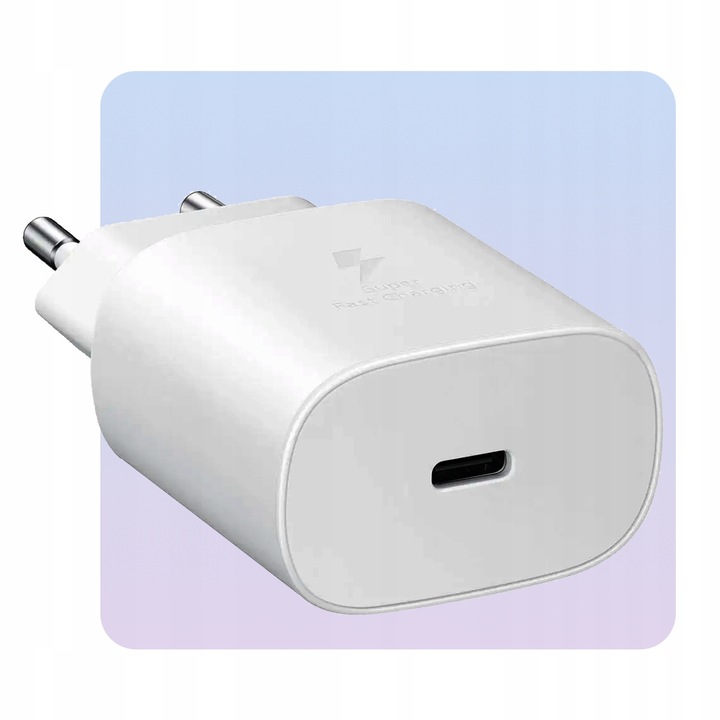 Ładowarka Do Samsung 25W (Szybka, Oryginalna, USB C) + Kabel USB C do USB-C
