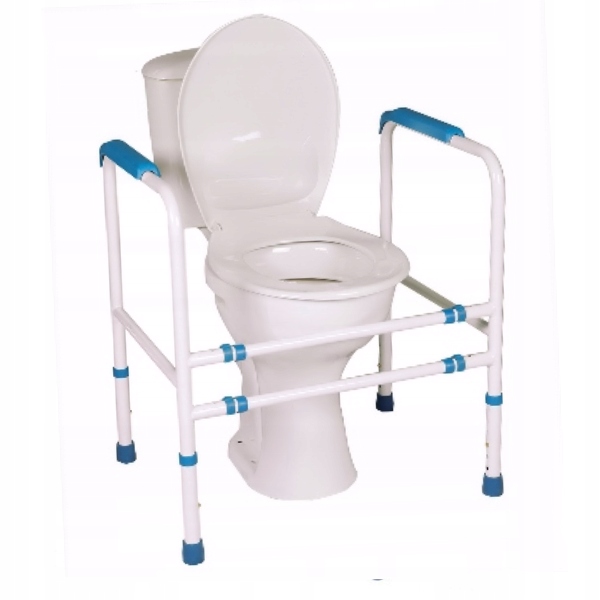 Rama ASEKURACYJNA do sedesu STABILNA poręcz do WC na 4 nogach WOLNOSTOJĄCA