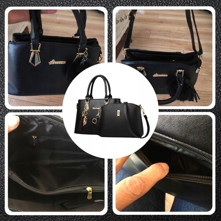 DAMSKA TOREBKA 2w1 SKÓRZANA NA PASKU DLA KOBIET PREZENT DO PRACY