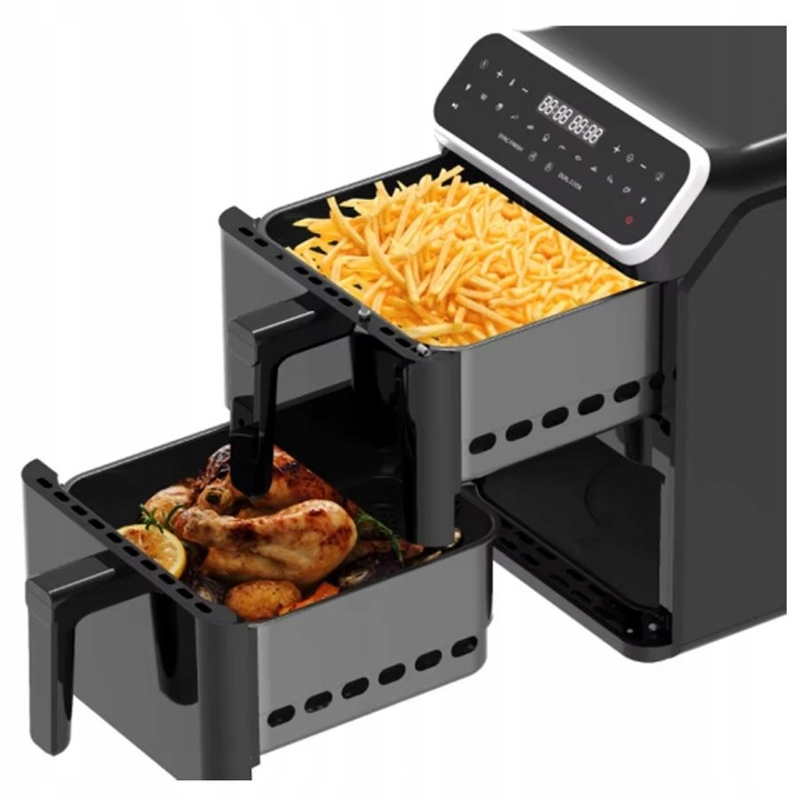 FRYTKOWNICA BEZTŁUSZCZOWA 2800W AIR FRYER 11L DUŻA XXL