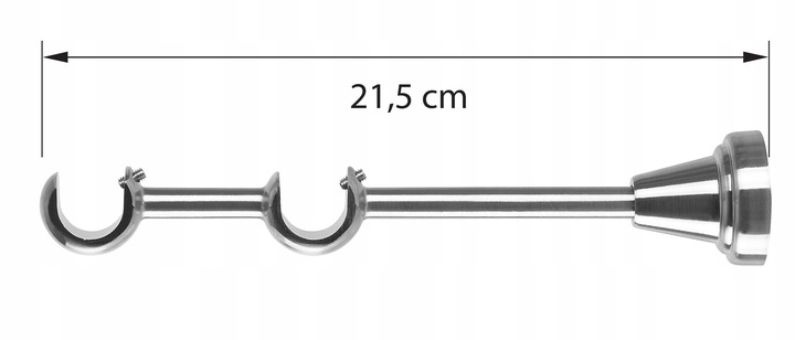 KARNISZ PODWÓJNY 200 CM 19+19 MM SUN METALOWY 3 KOLORY RENA