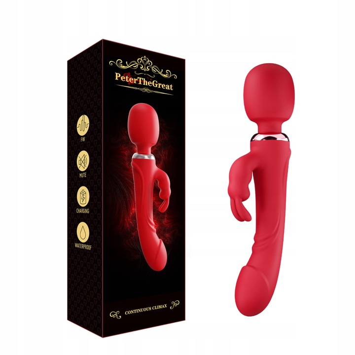 WIBRATOR KRÓLICZEK 3W1 PUNKTU G DAMSKI DWA SILNIKI MASAŻER DWUSTRONNY