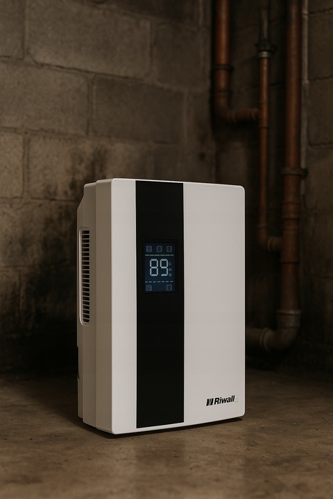 OSUSZACZ POWIETRZA POCHŁANIACZ WILGOCI 65W 1,8L RIWALL ROS-01