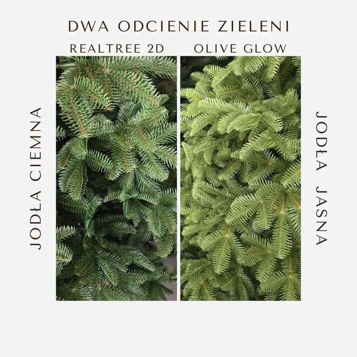 Girlanda Jodła OLIVE 100% PE 200 cm DŁUGA gęsta jak naturalna