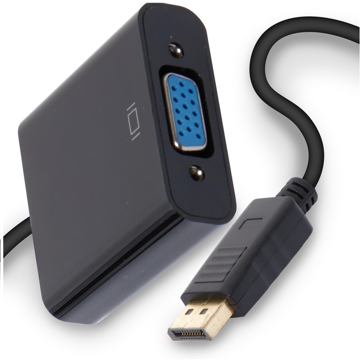 Adapter kabel przejściówka DisplayPort DP VGA DSUB Akyga monitor rzutnik