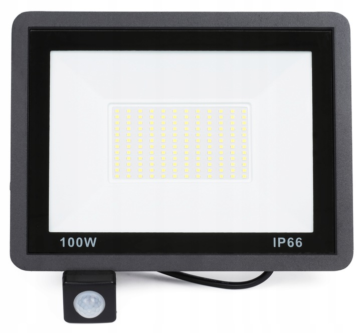 HALOGEN LED 100W LAMPA CZUJNIK RUCHU ZMIERZCHU NAŚWIETLACZ ZEWNĘTRZNY