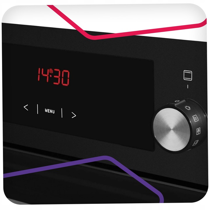 Piekarnik elektryczny do zabudowy Amica EB7541DB FINE 65L GRILL czarny