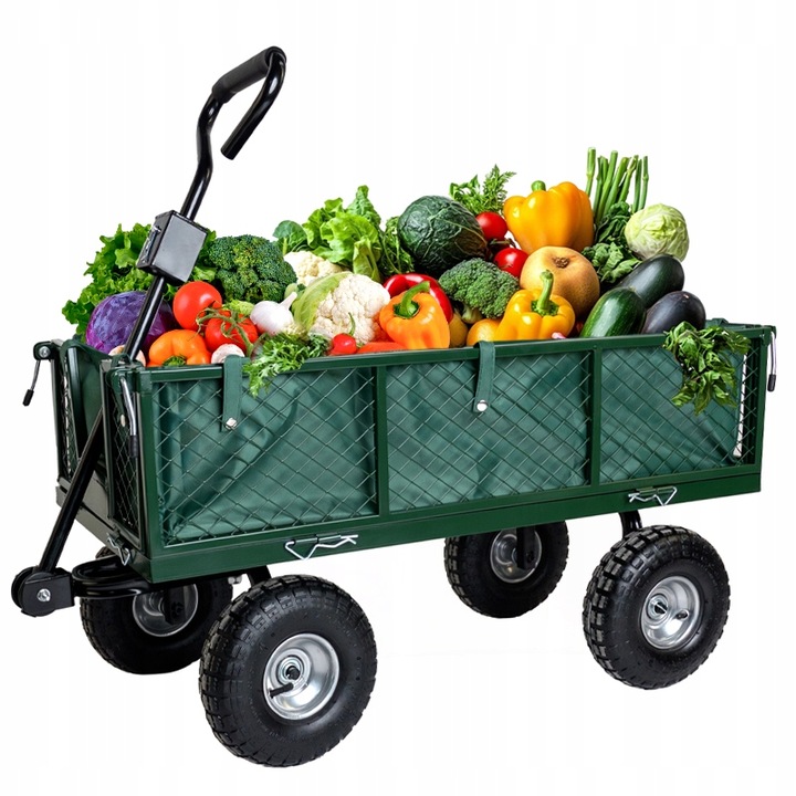 WÓZEK OGRODOWY TRANSPORTOWY DUŻY PRZYCZEPKA BOGIE-TRAX3 ROZKŁADANY DO