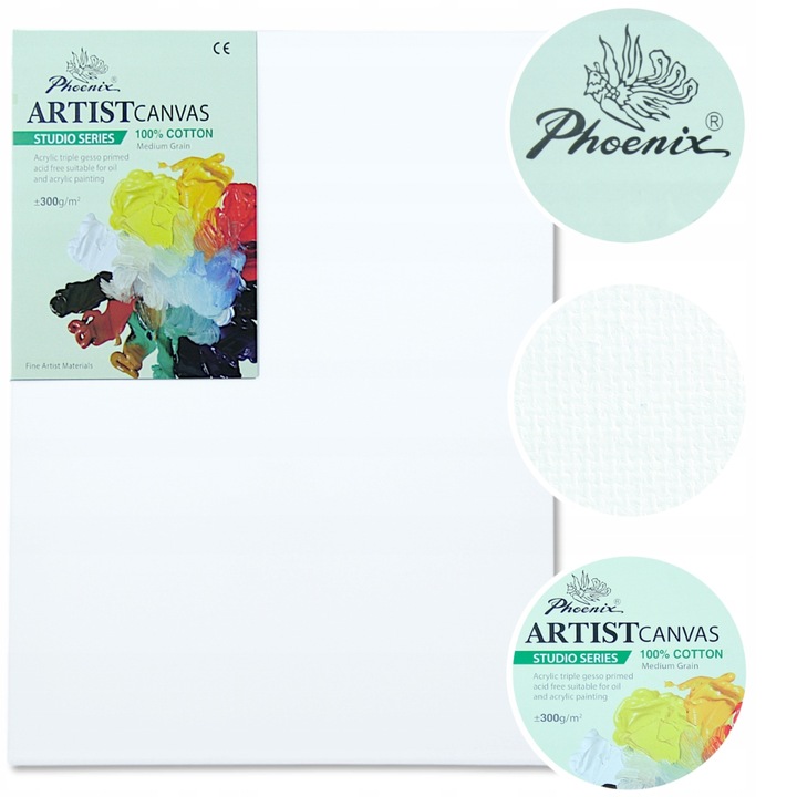 Płótno Malarskie Do Malowania 50x70cm Podobrazia Phoenix Podobrazie