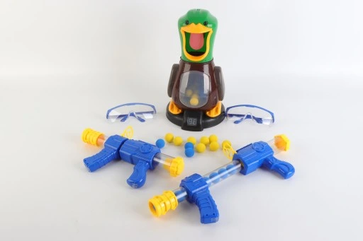 GŁODNA KACZKA STRZELANIE DO CELU 2 PISTOLET ZABAWKA PREZENT ŚWIĘTA GWIAZDKA