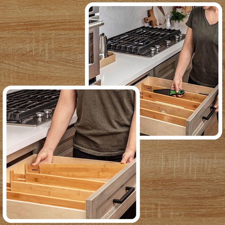 4x ORGANIZER WKŁAD DO SZUFLADY SZUFLAD SZAFY PRZEGRÓDKA SEPARATOR PODZIAŁKA