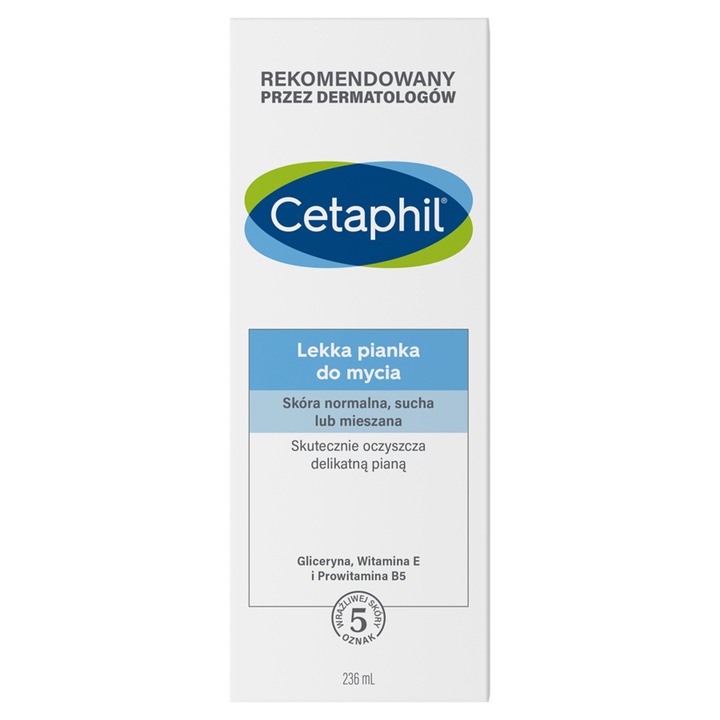 Cetaphil lekka pianka do mycia twarzy, skóra normalna i mieszana 236 ml