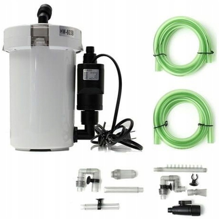HW-603B Filtr zewnętrzny prefiltr 30-100 l 400 l/h 6 W