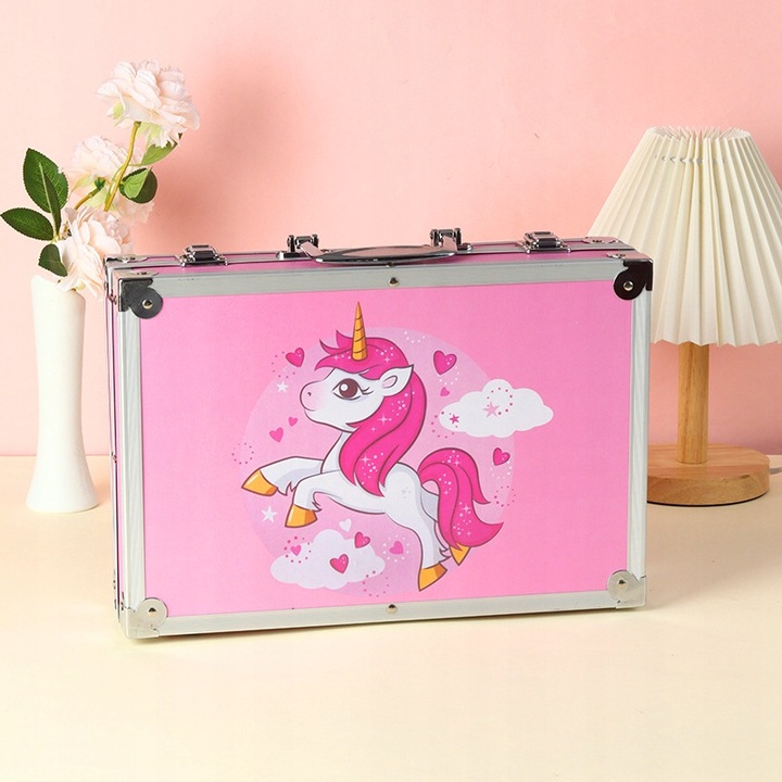 ZESTAW ARTYSTYCZNY PLASTYCZNY KREATYWNY DO MALOWANIA DLA DZIECKA WALIZKA