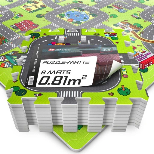 Mata edukacyjna puzzle piankowe dla dzieci miasto