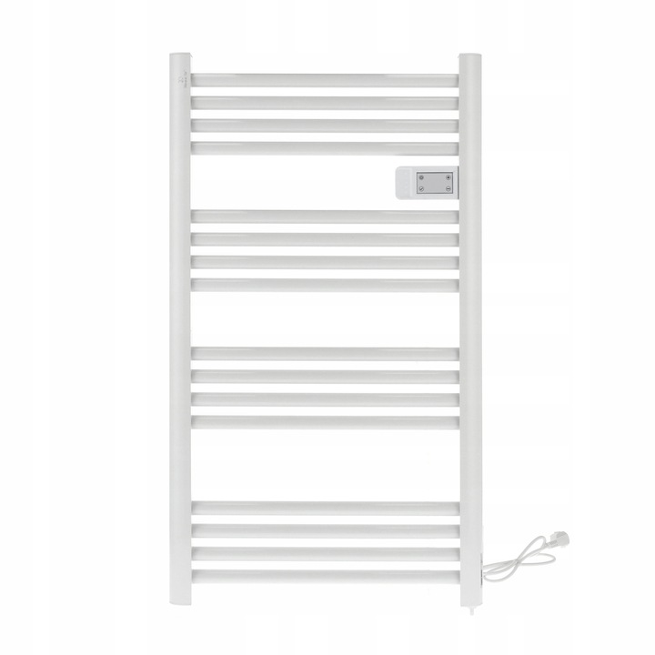 GRZEJNIK ŁAZIENKOWY ELEKTRYCZNY drabinka programator termostat BIAŁY