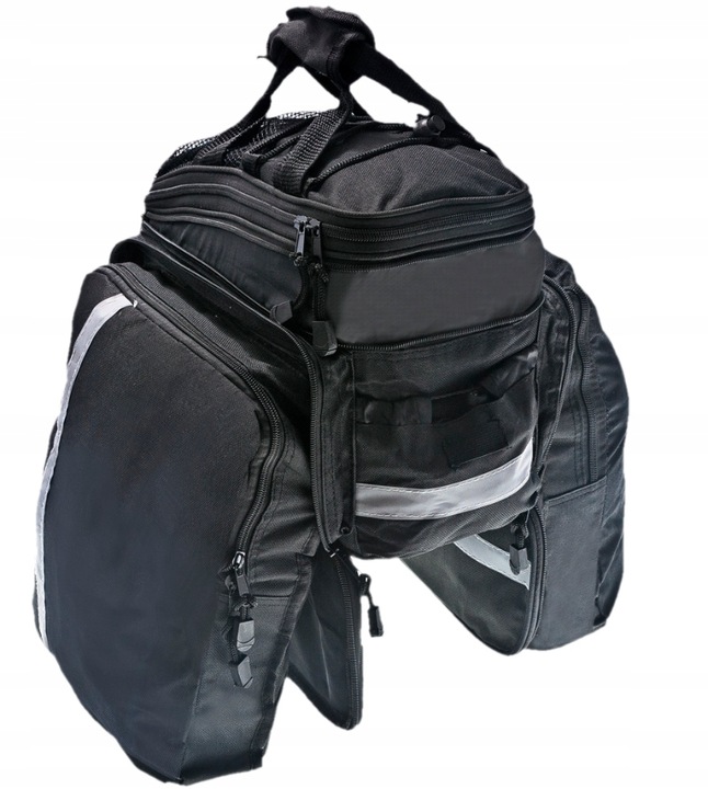 TORBA SAKWA ROWEROWA NA ROWER BAGAŻNIK + POKROWIEC Pojemna Wygodna Solidna