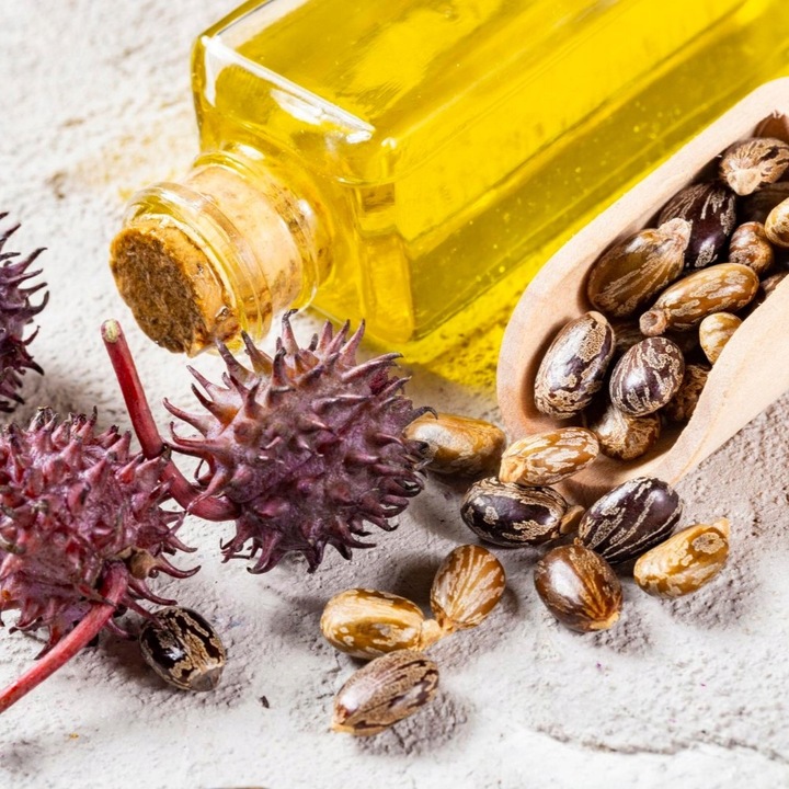 Olej rycynowy NIERAFINOWANY tłoczony na zimno 1L INDIE + POMPKA