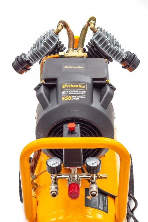 KOMPRESOR 10 BAR olejowy sprężarka powietrza 50L DUŻA WYDAJNOŚĆ ZESTAW