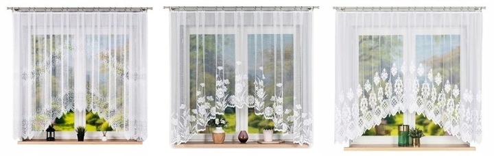 Firana żakardowa ALINA rozm. 320x160cm (gotowa) z łukiem