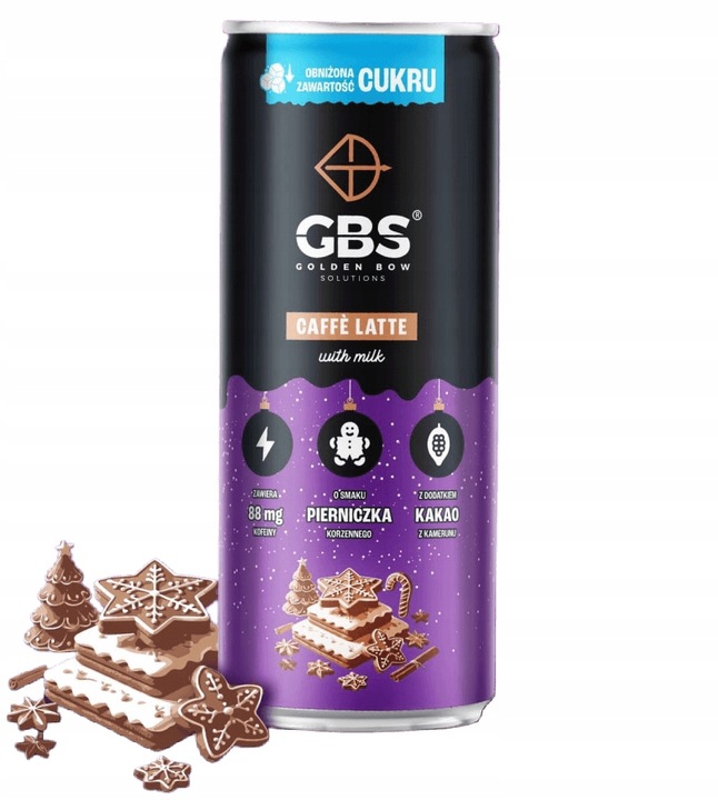 GBS Caffe Latte o smaku PIERNICZKA KORZENNEGO 6x250ml napój kawowy w puszce