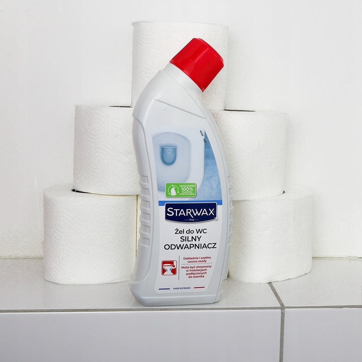 ŻEL DO WC PŁYN SILNY ODWAPNIACZ DO WC STARWAX 43390 USUWA KAMIEŃ