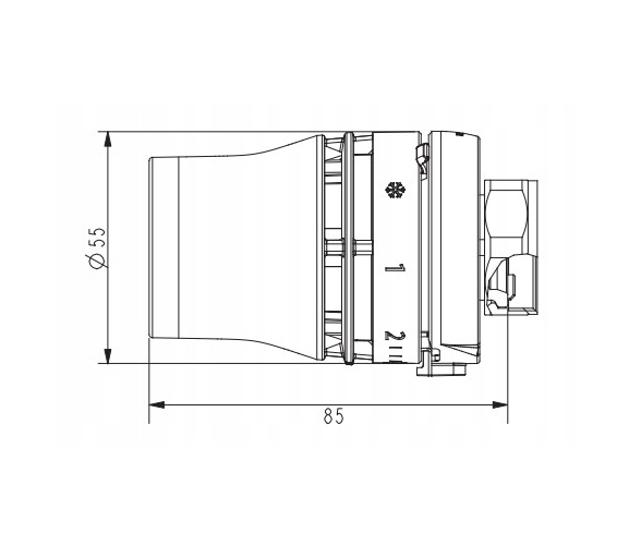 Głowica termostatyczna REDIA, system podłączeniowy RTD, cieczowa DANFOSS