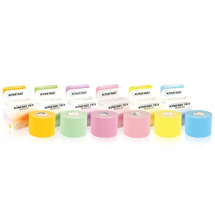 Kinesio Tex Gold Light Touch+ hipoalergiczna do wrażliwej skóry 5 cm x 5 m