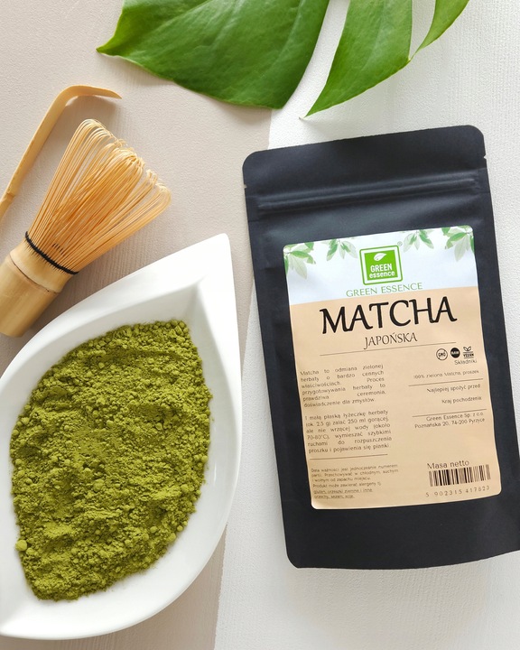 JAPOŃSKA PRZYJEMNOŚĆ Herbata zielona MATCHA w proszku PYSZNA Naturalna 100g