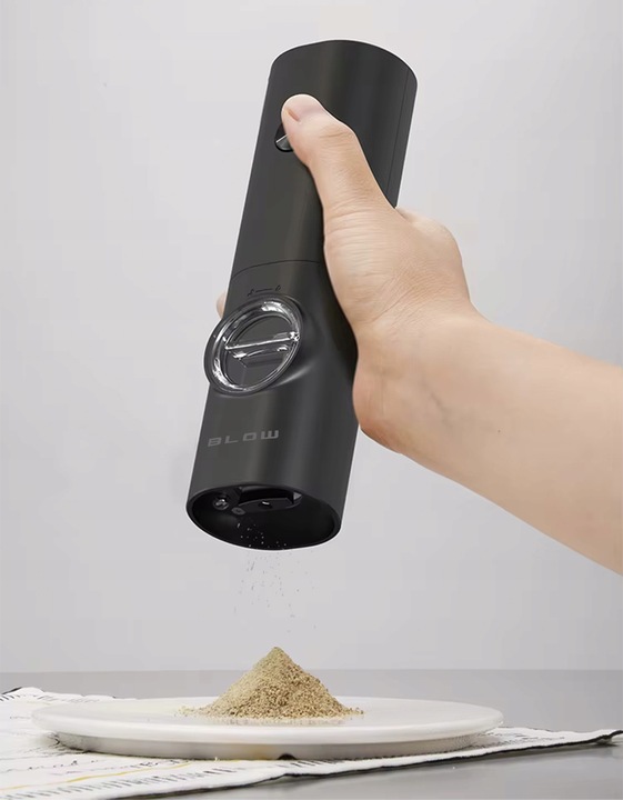 ELEKTRYCZNY MŁYNEK DO SOLI I PIEPRZU PRZYPRAW REGULACJA PODSTAWKA