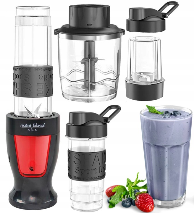 BLENDER 5 w 1 KIELICHOWY KALORIK DO SMOOTHIE KOKTAJLI 2 KUBKI 300W 2