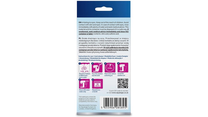 Filtr do expresu ekspresu Siemens seria EQ Tabletki Czyszczące